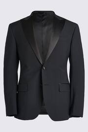 MOSS Black Tailored Fit Performance Peak Tuxedo Suit Jacket - Image 5 of 5