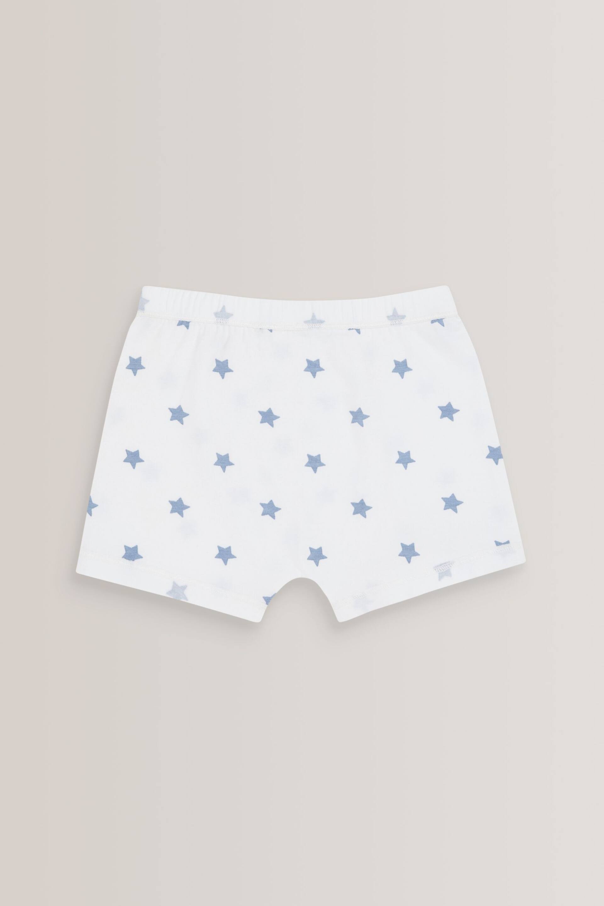 White/Blue 3 Pack Kind To Skin Trunks (1.5-12yrs) - Image 2 of 5
