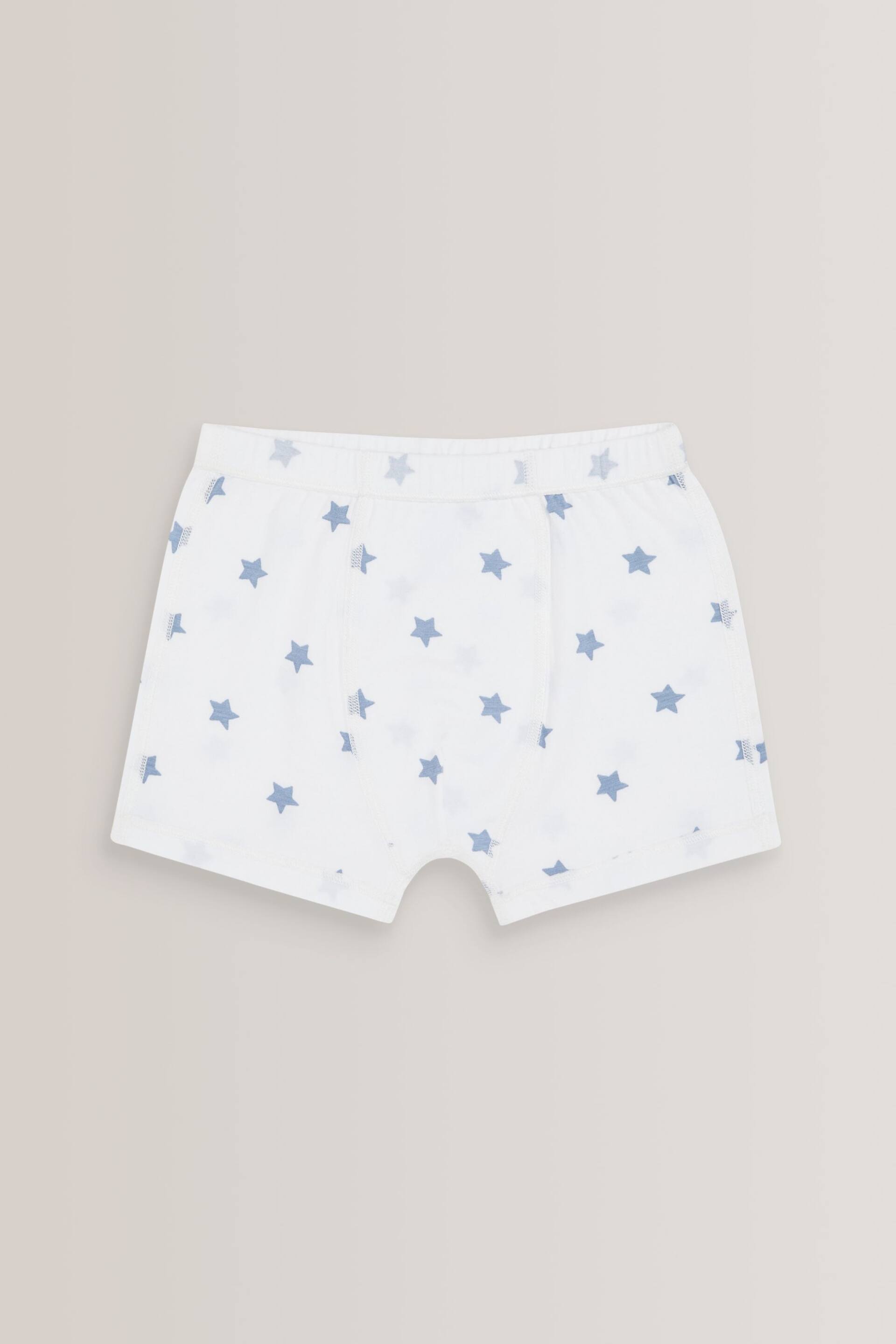 White/Blue 3 Pack Kind To Skin Trunks (1.5-12yrs) - Image 3 of 5