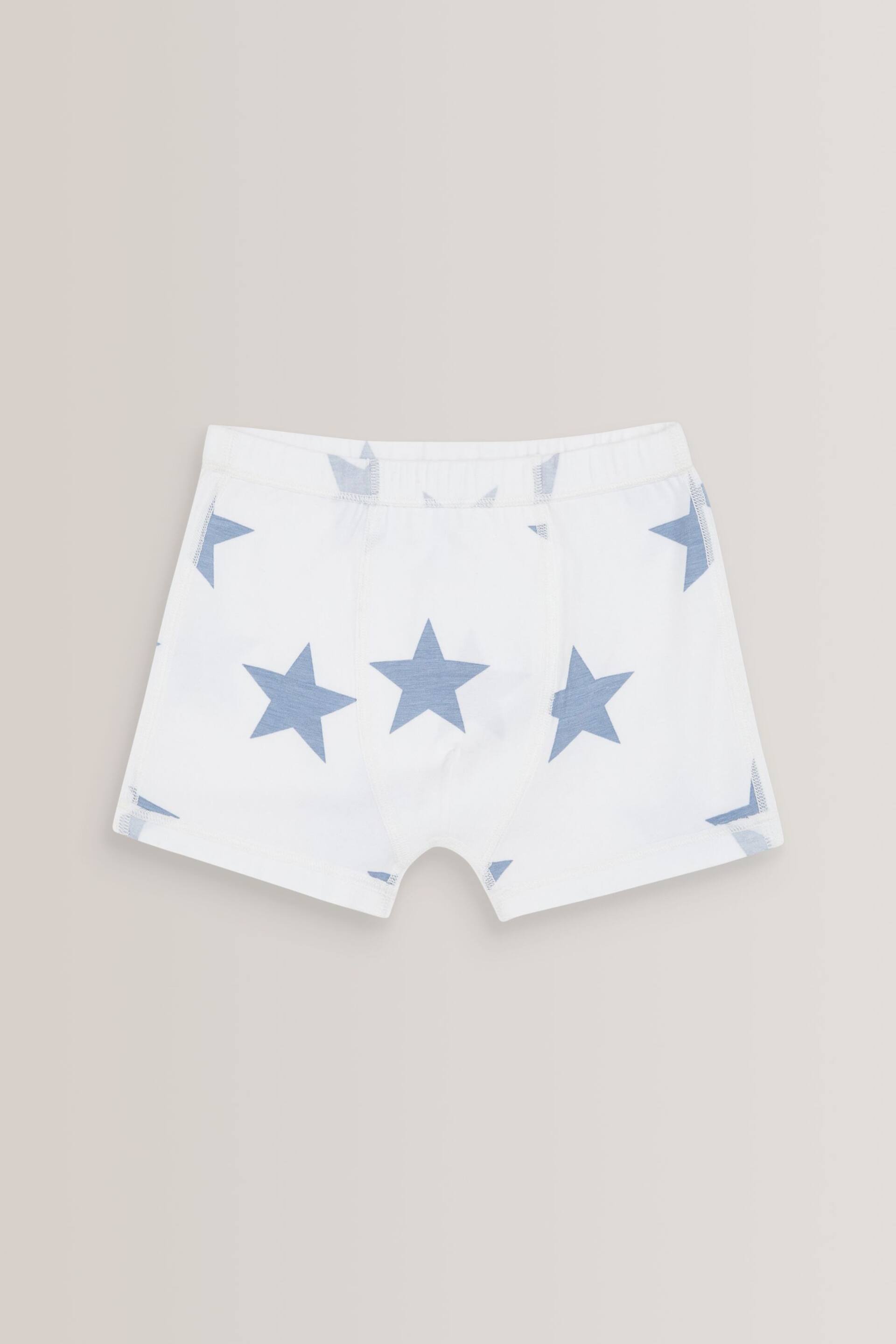 White/Blue 3 Pack Kind To Skin Trunks (1.5-12yrs) - Image 4 of 5