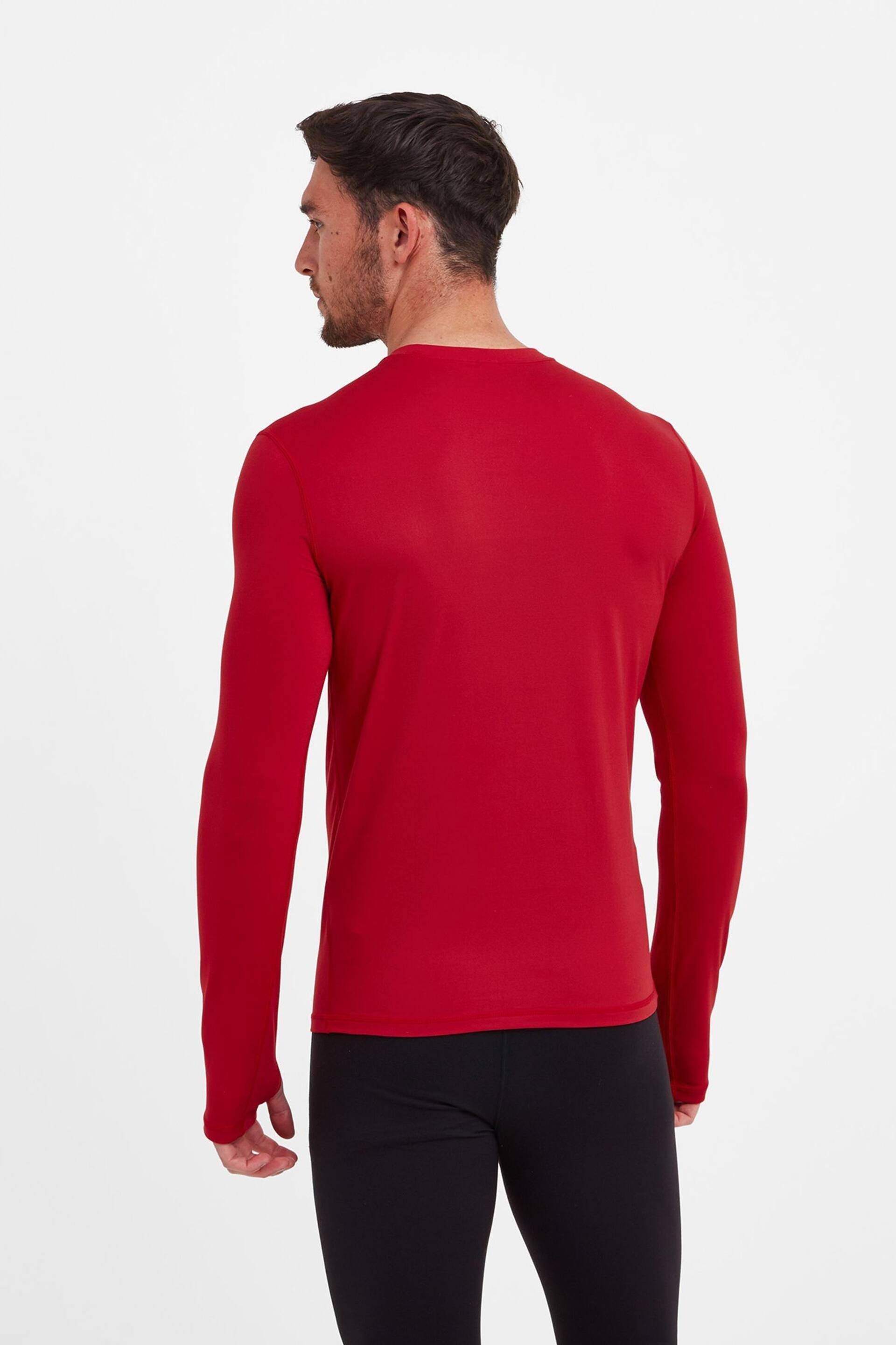 Tog 24 Red Snowdon Thermal Zip Neck Saga T-Shirt - Image 2 of 6