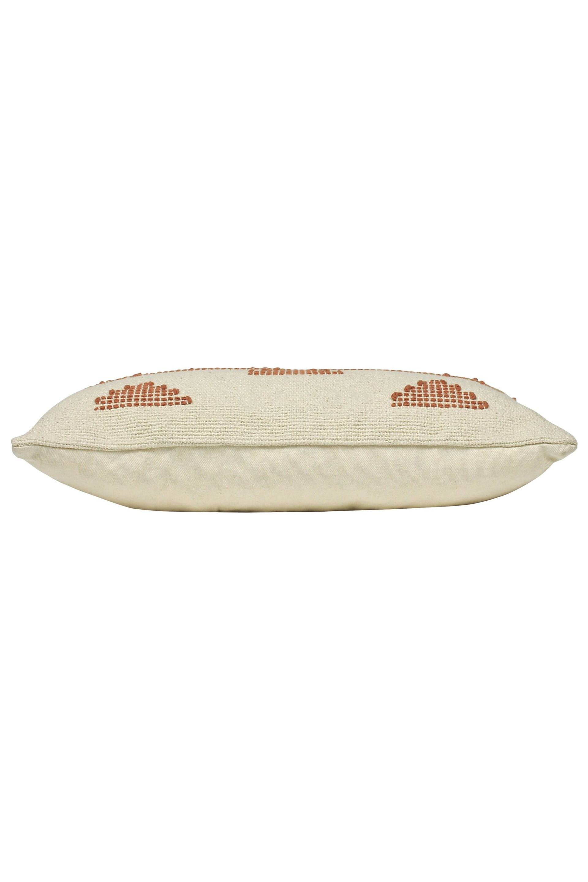 furn. Brick Red Sonny Stitched Polyester Filled Cushion - Image 3 of 3