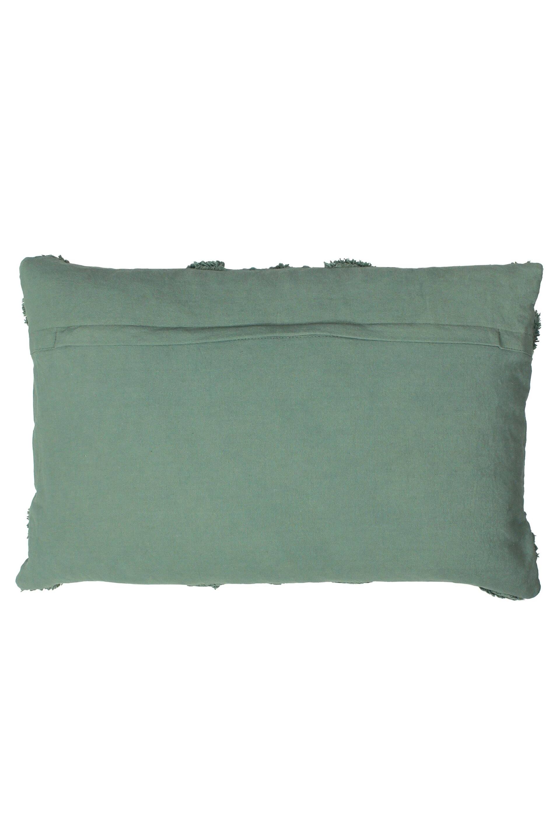 furn. Eucalyptus Green Orson Tufted Polyester Filled Cushion - Image 2 of 3