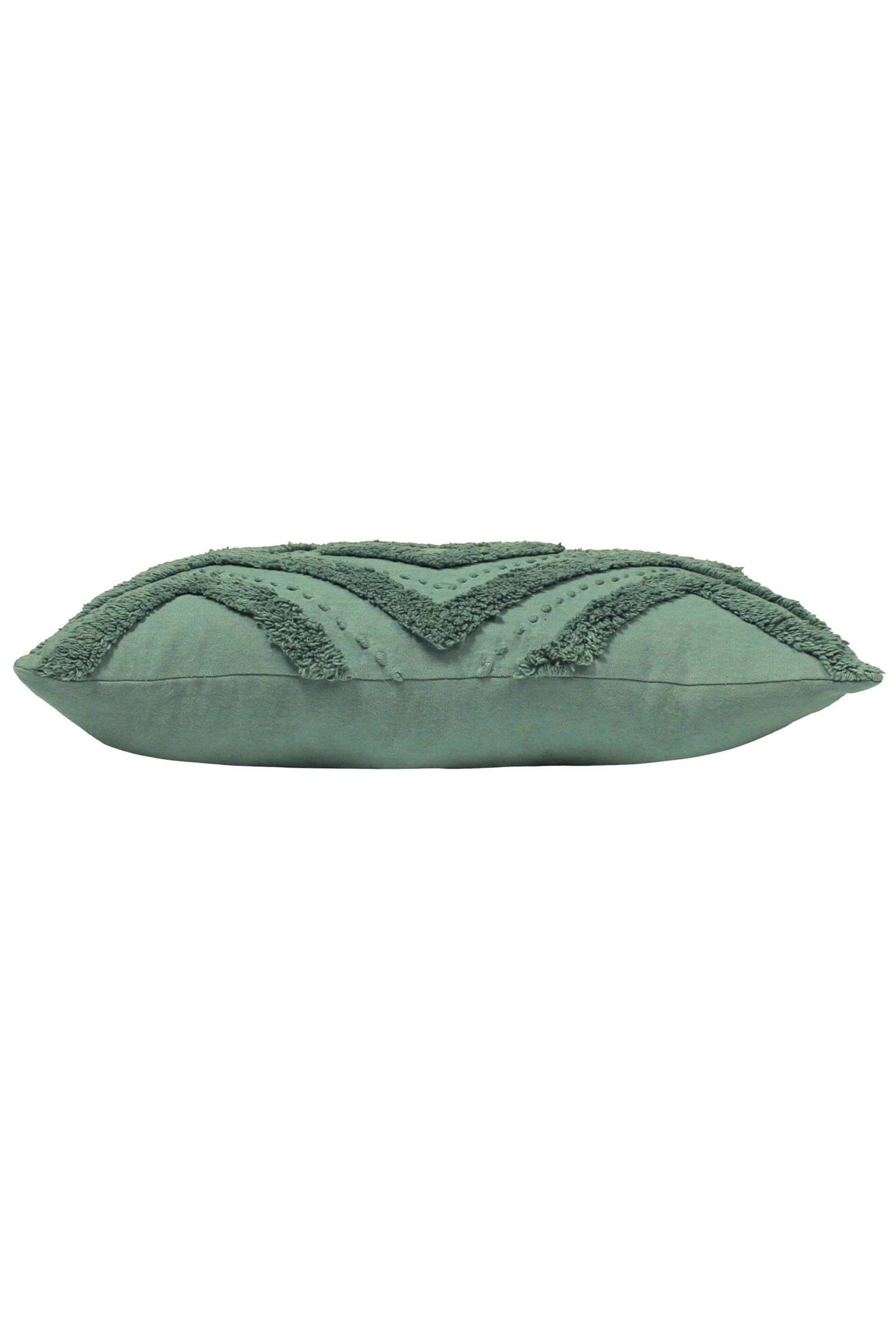 furn. Eucalyptus Green Orson Tufted Polyester Filled Cushion - Image 3 of 3