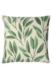 Riva Paoletti Forest Green Laurel Botanical Polyester Filled Cushion - Image 1 of 4