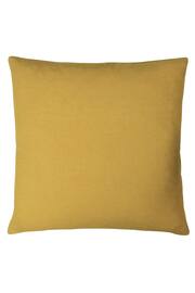 furn. Ochre Yellow Angeles Floral Velvet Polyester Filled Cushion - Image 2 of 4