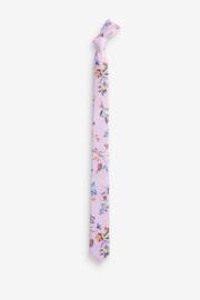 Pink Floral Tie And Pocket Square Set (1-16yrs) - Image 2 of 3