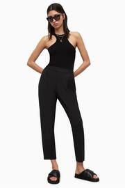 AllSaints Black Aleida Jersey Trousers - Image 5 of 6