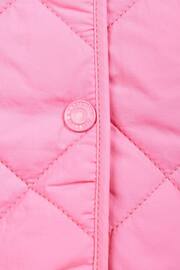 U.S. Polo Assn. Girls Pink Lightweight Puffer Jacket - Image 4 of 5