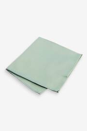Sage Green Recycled Polyester Twill Pocket Square - Image 1 of 2