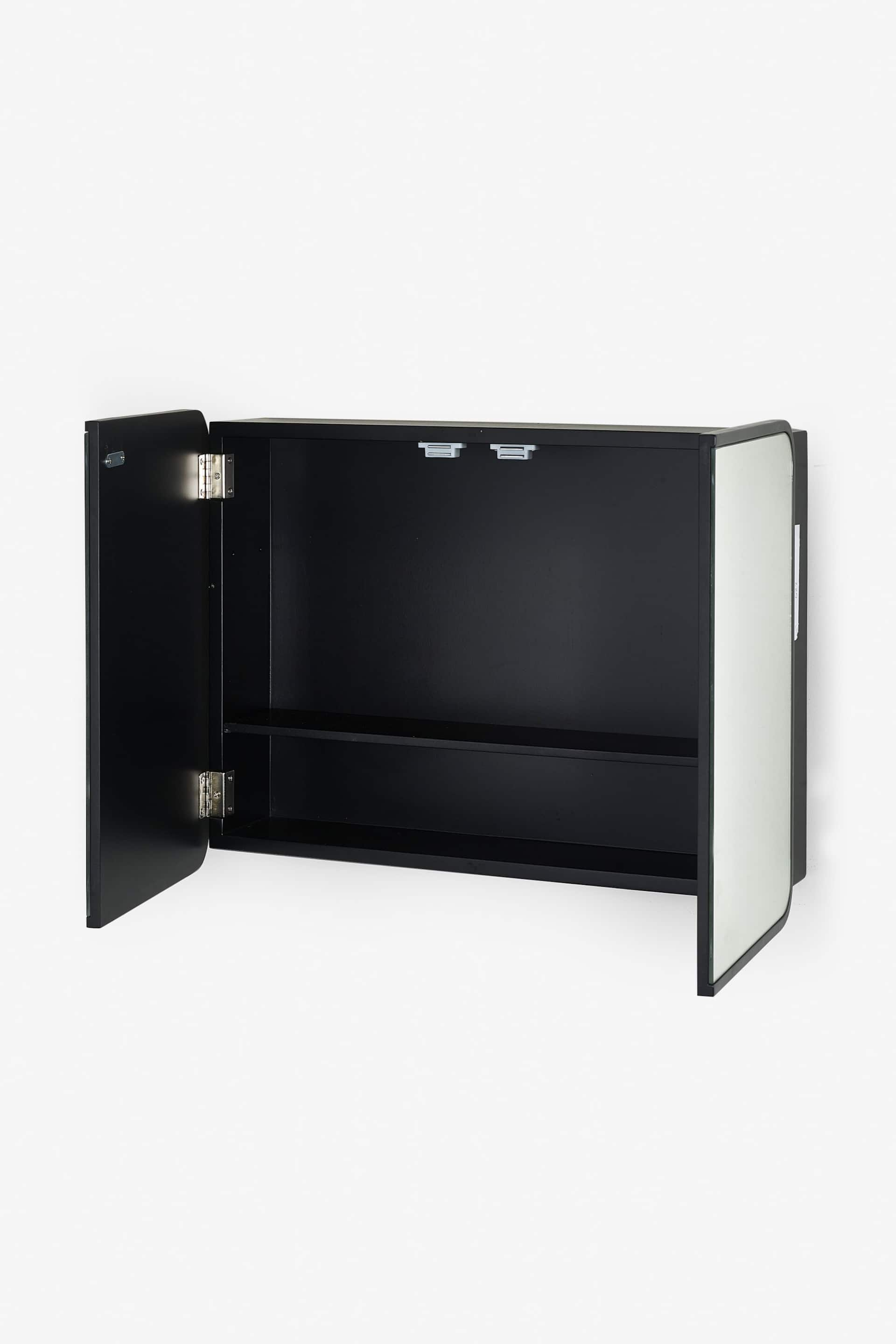 Black Mirrored Storage Double Wall Cabinet - Image 3 of 5