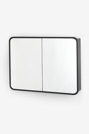 Black Mirrored Storage Double Wall Cabinet - Image 5 of 5