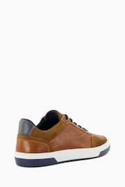 Dune London Brown Thorin Court Sneakers - Image 4 of 5