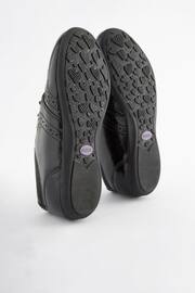 Black Patent Standard Fit (F) School Leather Lace-Up Brogues - Image 5 of 9