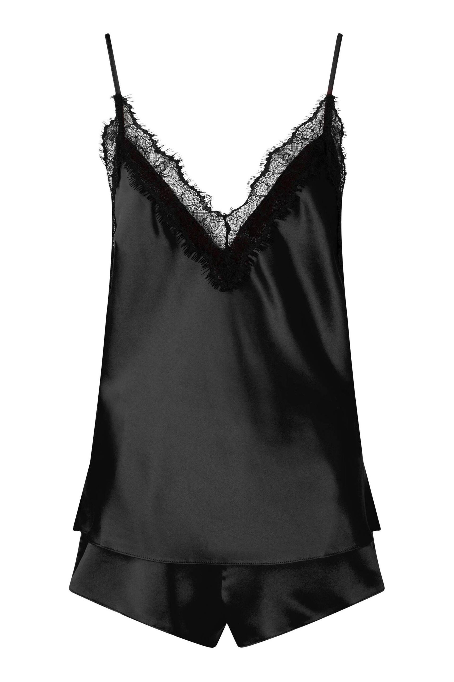 Ann Summers Black Cerise Lace and Satin Cami Pyjama Set - Image 5 of 5