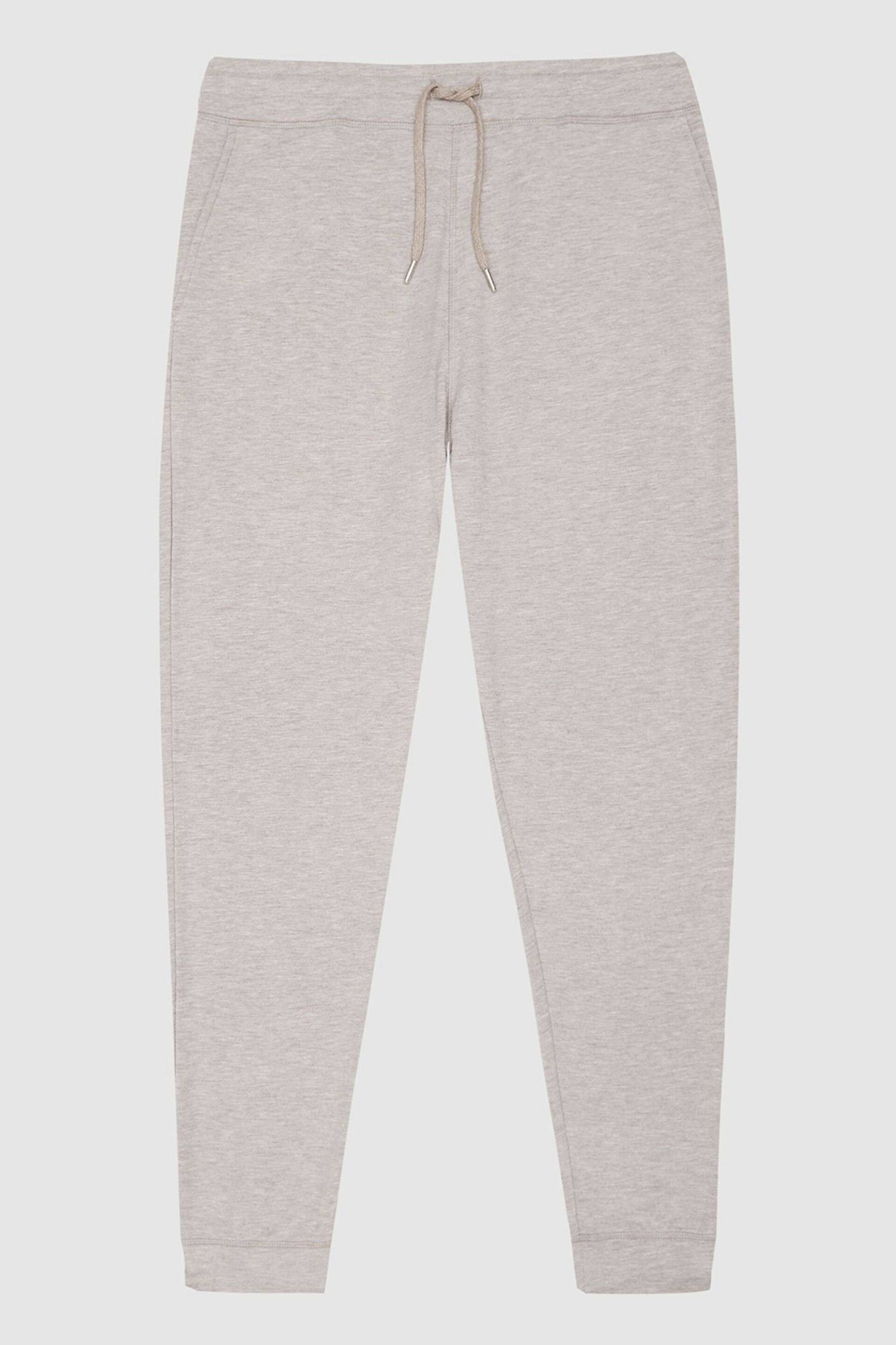 Reiss Brown Jose Melange Tracksuit Joggers - Image 2 of 5