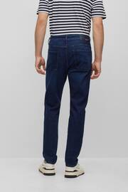 BOSS Navy Blue Maine Straight Fit Stretch Denim Jeans - Image 2 of 5