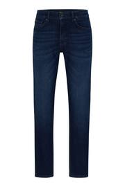BOSS Navy Blue Maine Straight Fit Stretch Denim Jeans - Image 5 of 5