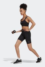 adidas Black Techfit Bike Shorts - Image 2 of 6