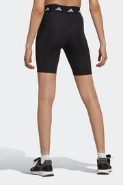 adidas Black Techfit Bike Shorts - Image 3 of 6
