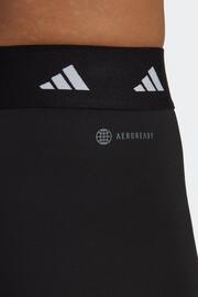 adidas Black Techfit Bike Shorts - Image 4 of 6