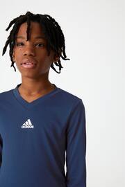 adidas Blue Team Base T-Shirt - Image 3 of 10