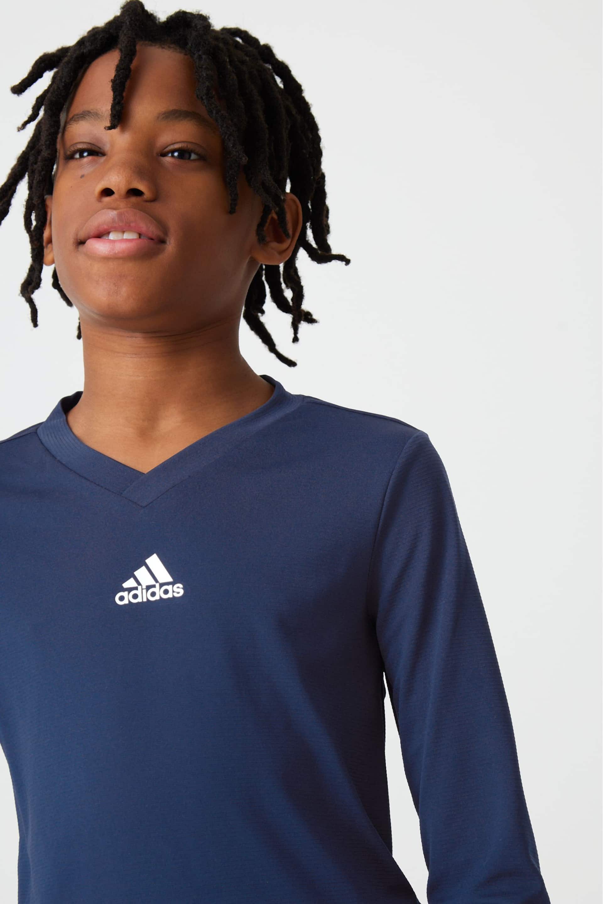 adidas Blue Team Base T-Shirt - Image 4 of 10
