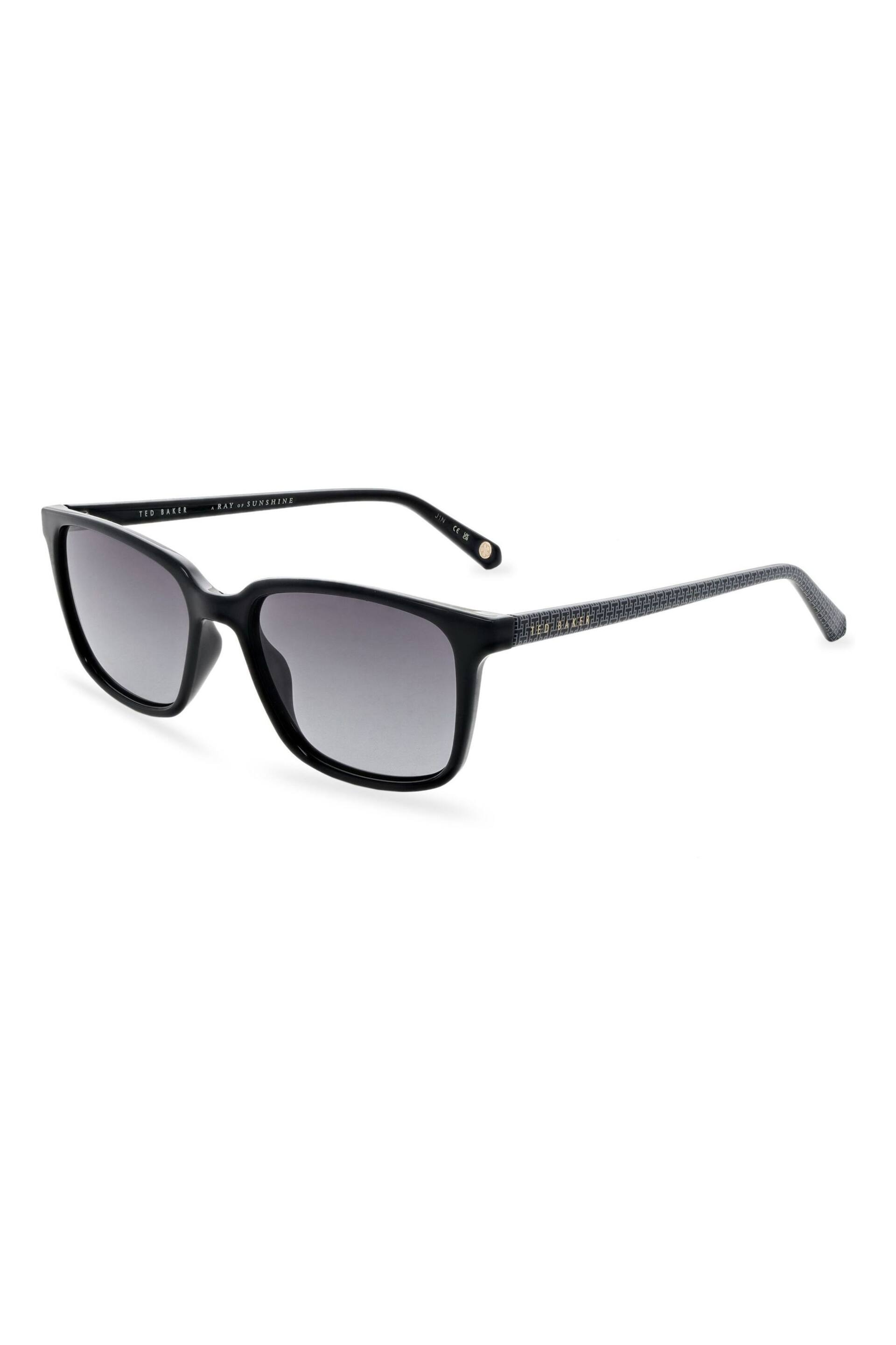 Ted Baker Black Classic Mens Sunglasses with Contrast Temples - Image 1 of 5