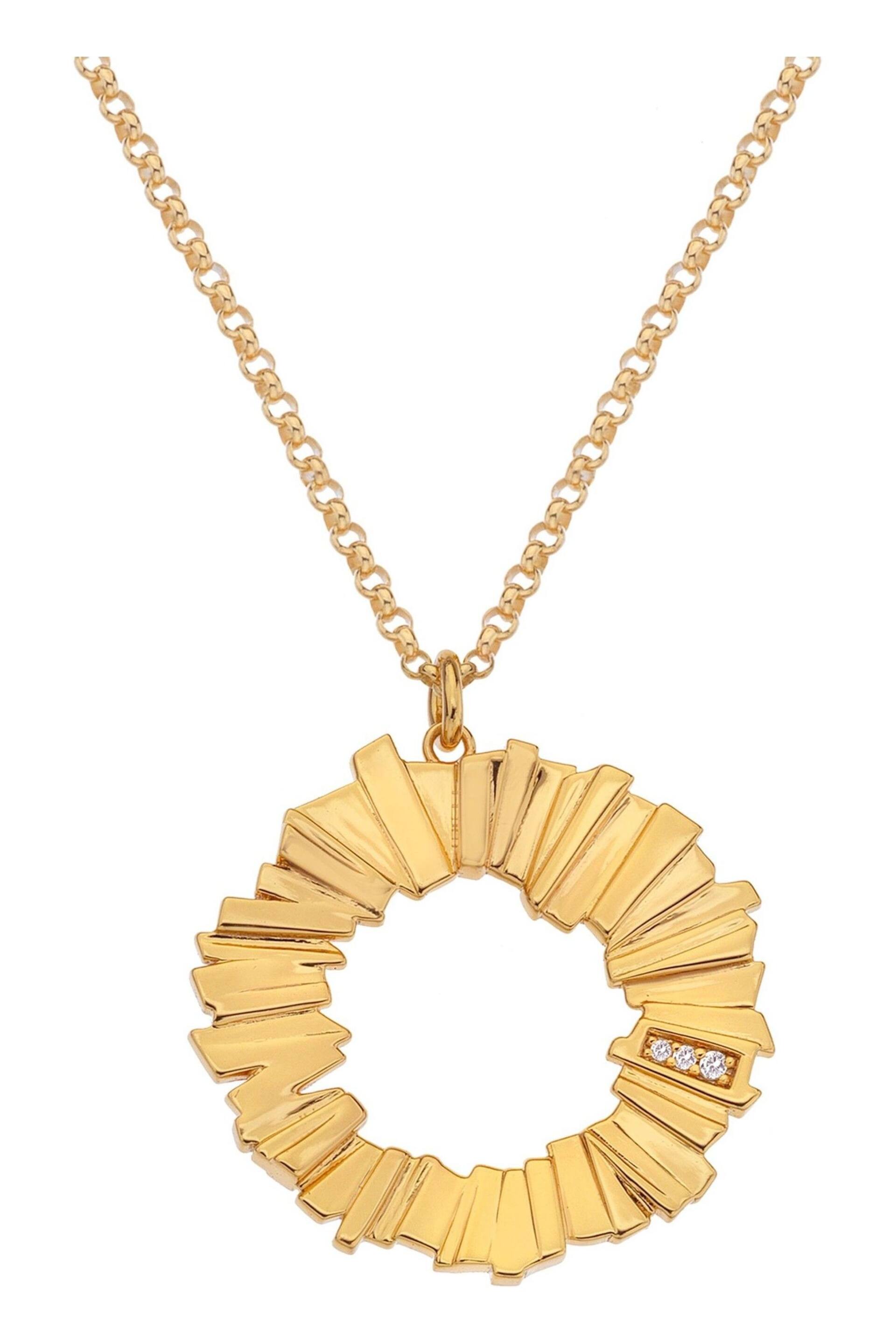 Hot Diamonds X Jac Jossa Gold Tone Believe Pendant Necklace - Image 2 of 3