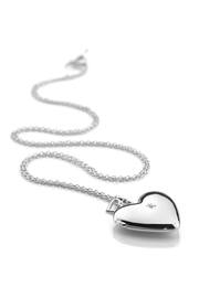 Hot Diamonds Silver Tone Romantic Heart Locket Necklace - Image 1 of 3