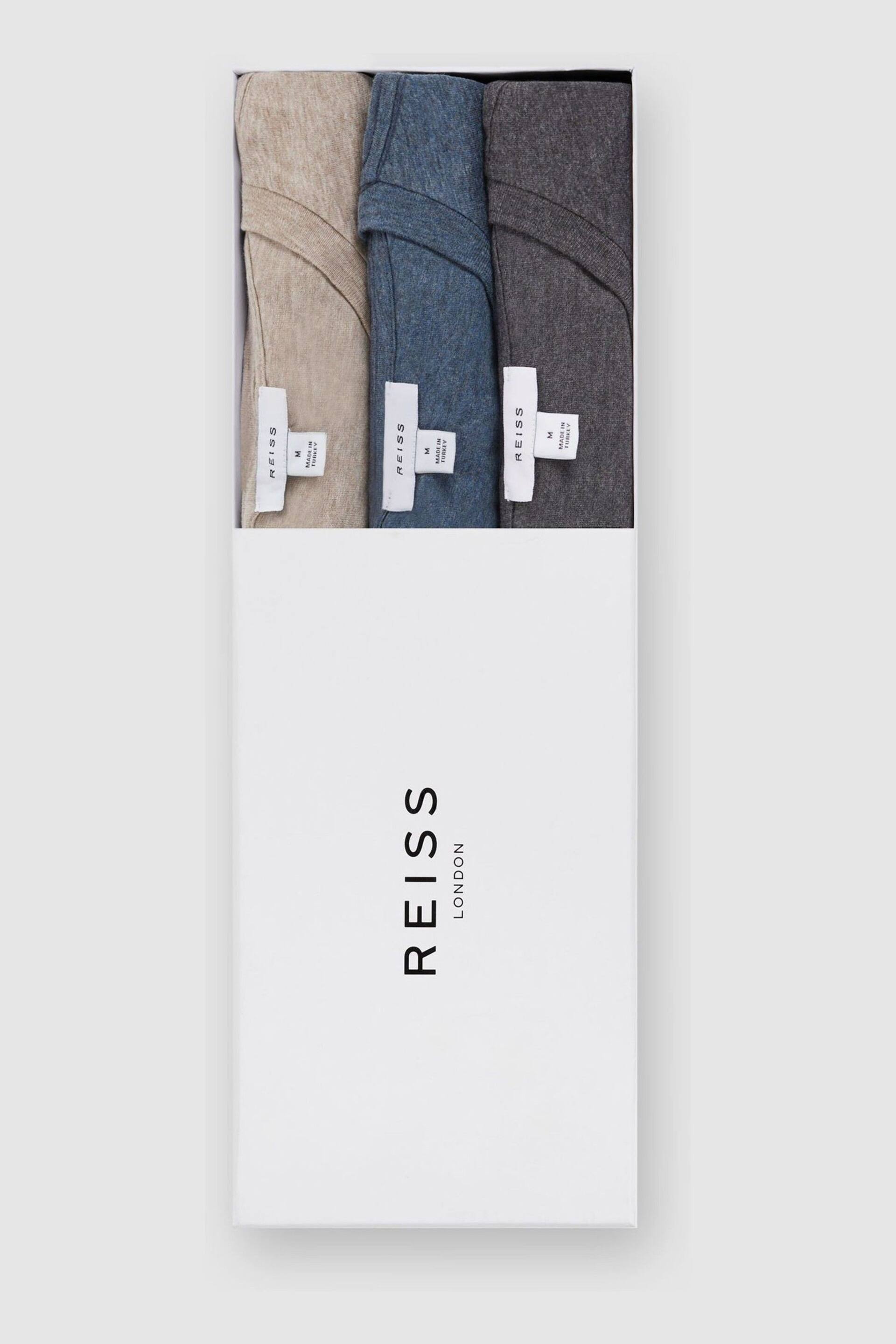 REISS Multi Melange Bless Crew Neck T-Shirts 3 Pack - Image 1 of 7