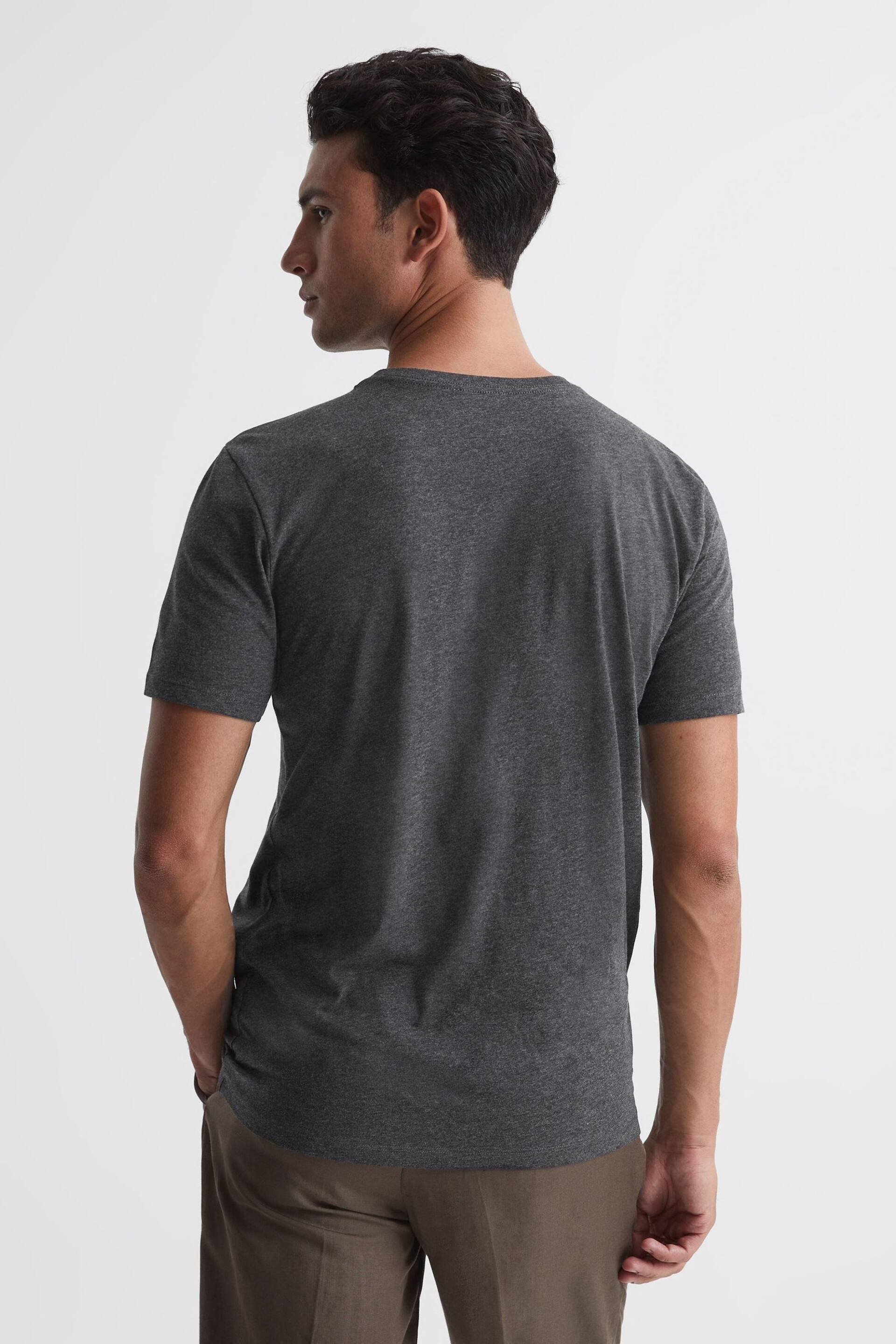 REISS Multi Melange Bless Crew Neck T-Shirts 3 Pack - Image 7 of 7