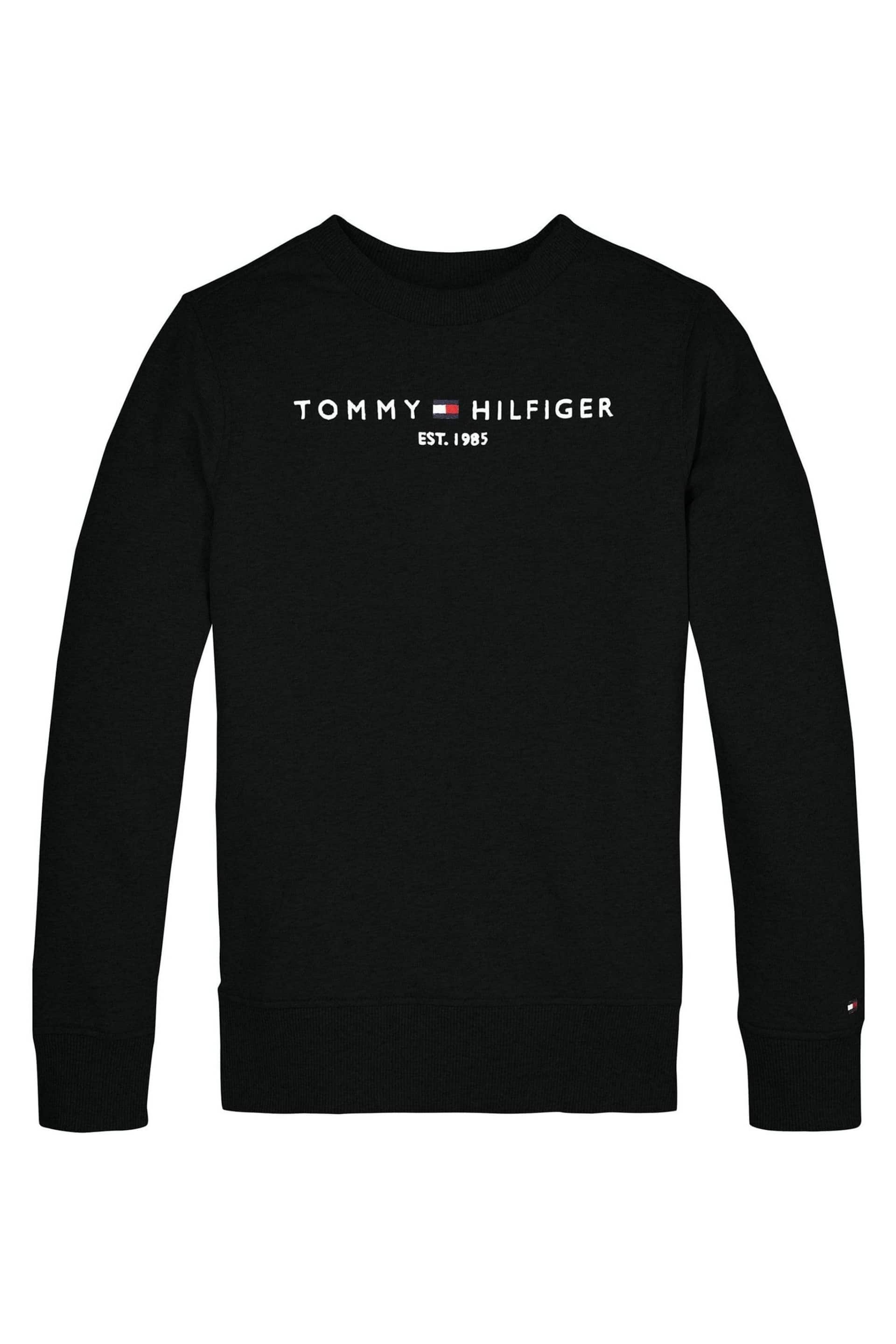 Tommy Hilfiger Black Essential Sweatshirt - Image 1 of 2