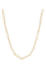 Hot Diamonds Gold Tone Embrace Square Wired 50cm Chain Necklace - Image 2 of 3