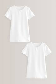 White Thermal 2 Pack Bow Trim T-Shirts (2-16yrs) - Image 1 of 4