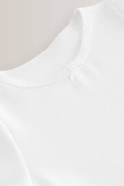 White Thermal 2 Pack Bow Trim T-Shirts (2-16yrs) - Image 4 of 4