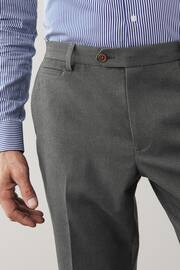 Grey Tailored Trimmed Donegal Fabric Suit: Trousers - Image 4 of 9