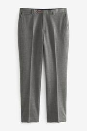 Grey Tailored Trimmed Donegal Fabric Suit: Trousers - Image 6 of 9