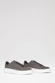 Threadbare Grey Raised Sole Court Trainers - Image 2 of 4