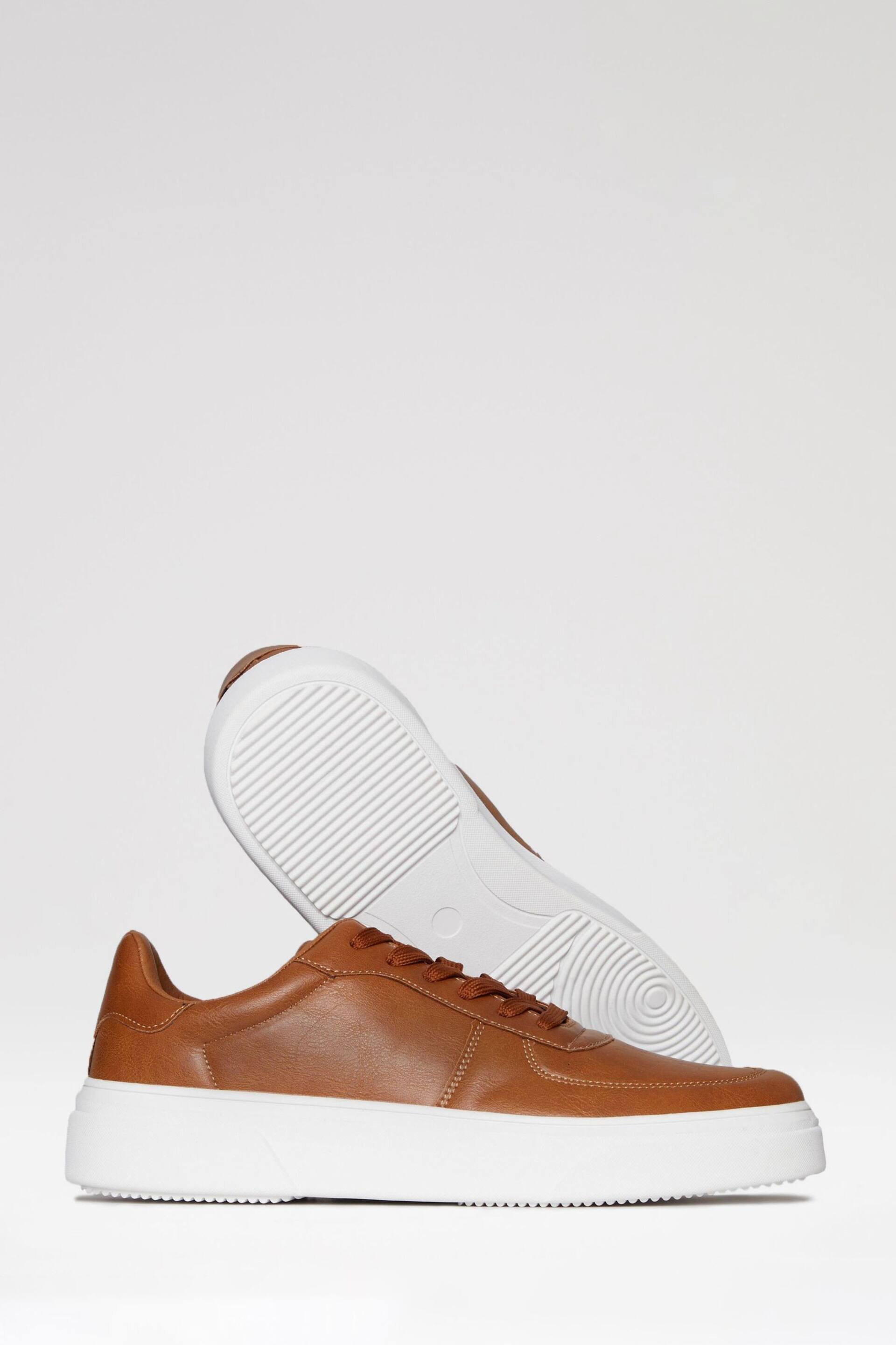 Threadbare Brown Casual Raised Sole Trainers - Image 3 of 4
