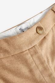 Camel Brown Premium Wool Blend Wide Trousers - Image 8 of 11