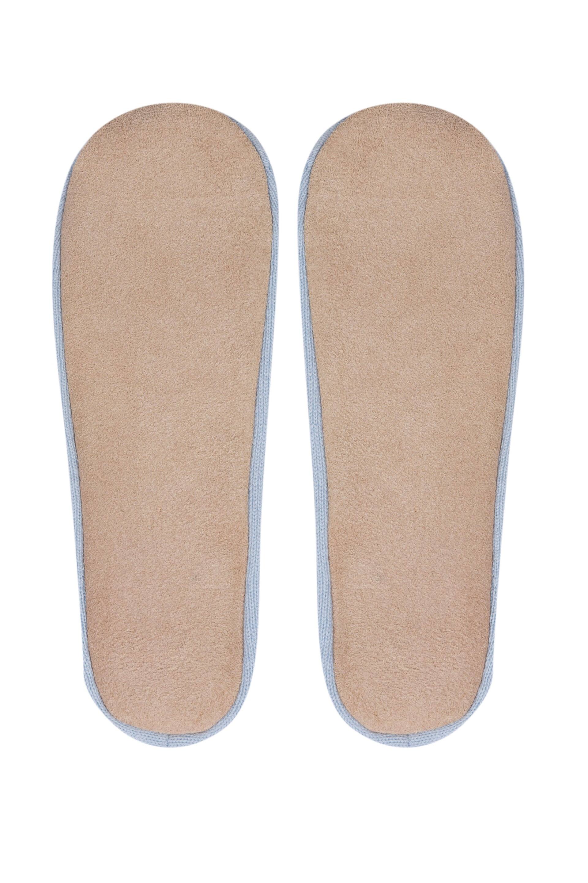 Pure Luxuries London Millom Cashmere & Merino Wool Slippers - Image 3 of 5