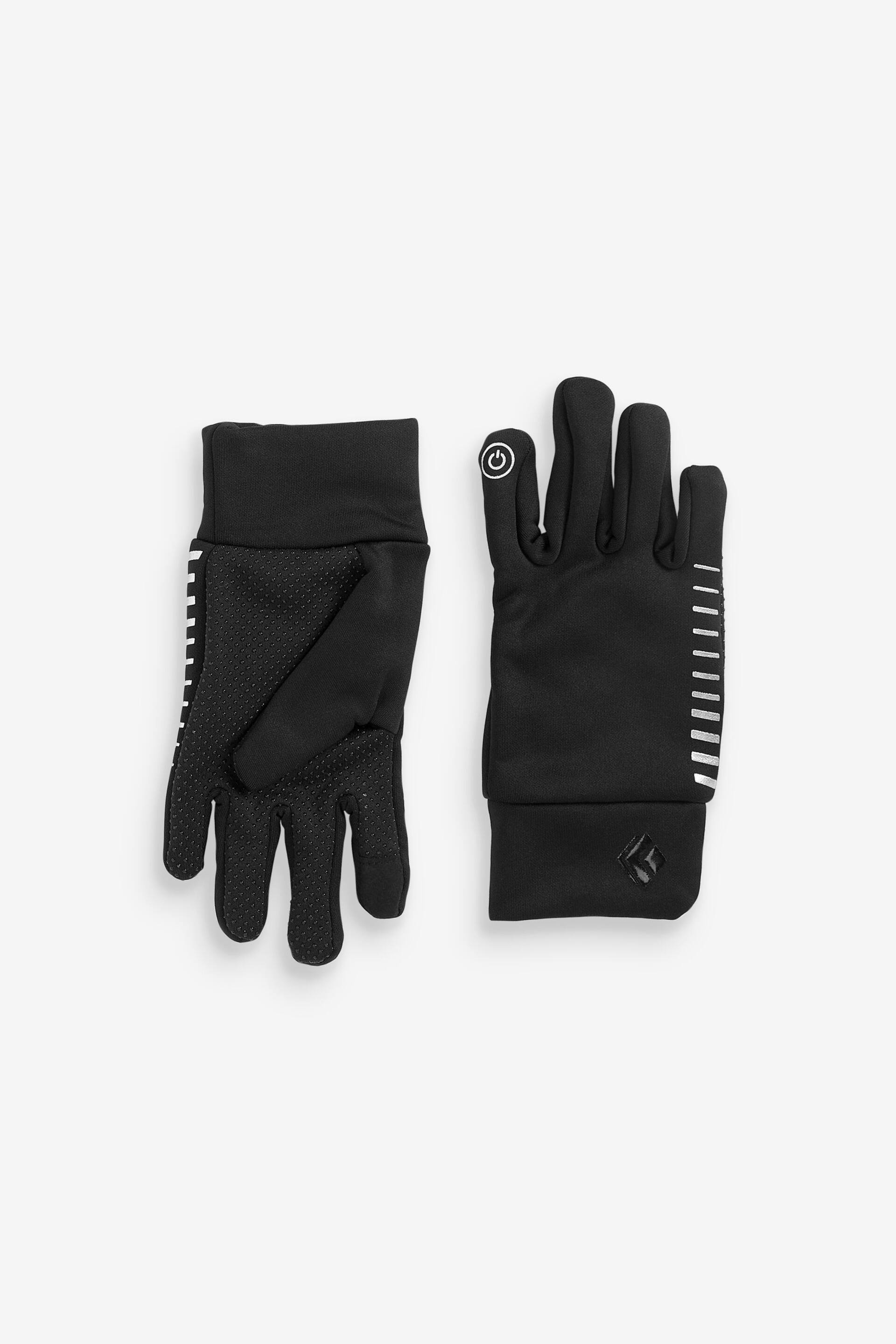 Black Stripe Sporty Gloves (3-16yrs) - Image 1 of 1