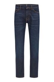 BOSS Dark Indigo Wash Maine Straight Fit Stretch Denim Jeans - Image 4 of 4