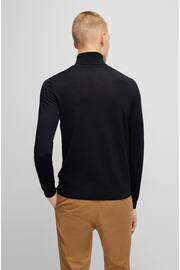 BOSS Black Virgin Wool Roll Neck Knitted Jumper - Image 2 of 5