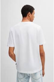BOSS White Relaxed Fit Central Logo T-Shirt - Image 2 of 5