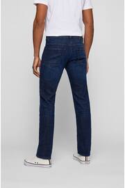 BOSS Dark Blue Slim Fit Comfort Stretch Denim Jeans - Image 2 of 5
