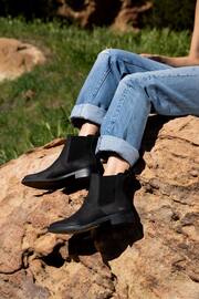 TOMS Charlie Black Leather Chelsea Boots - Image 5 of 11
