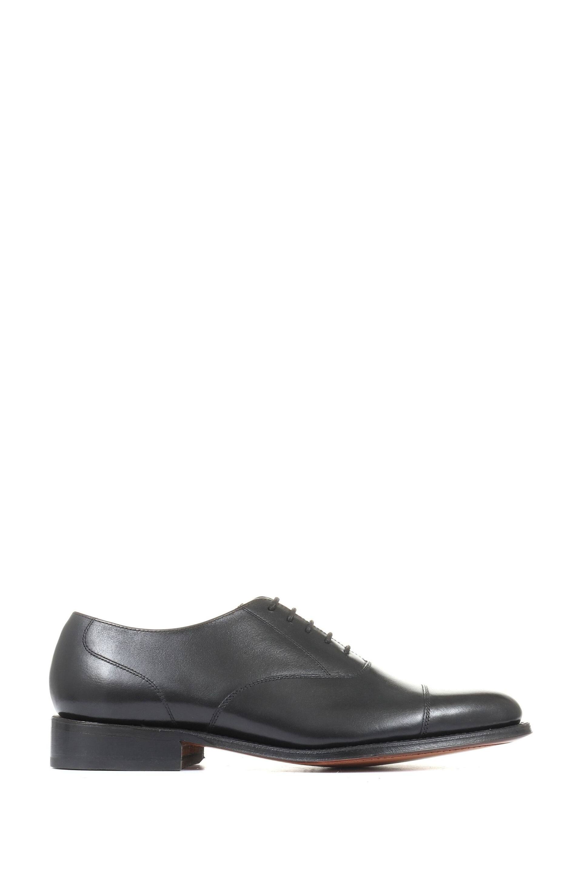 Jones Bootmaker Mens Black Barnet Goodyear Welted Leather Oxford Shoes - Image 1 of 6
