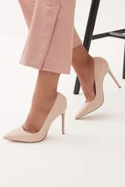 Nude Pink Signature Leather Court Shoes - Image 1 of 7